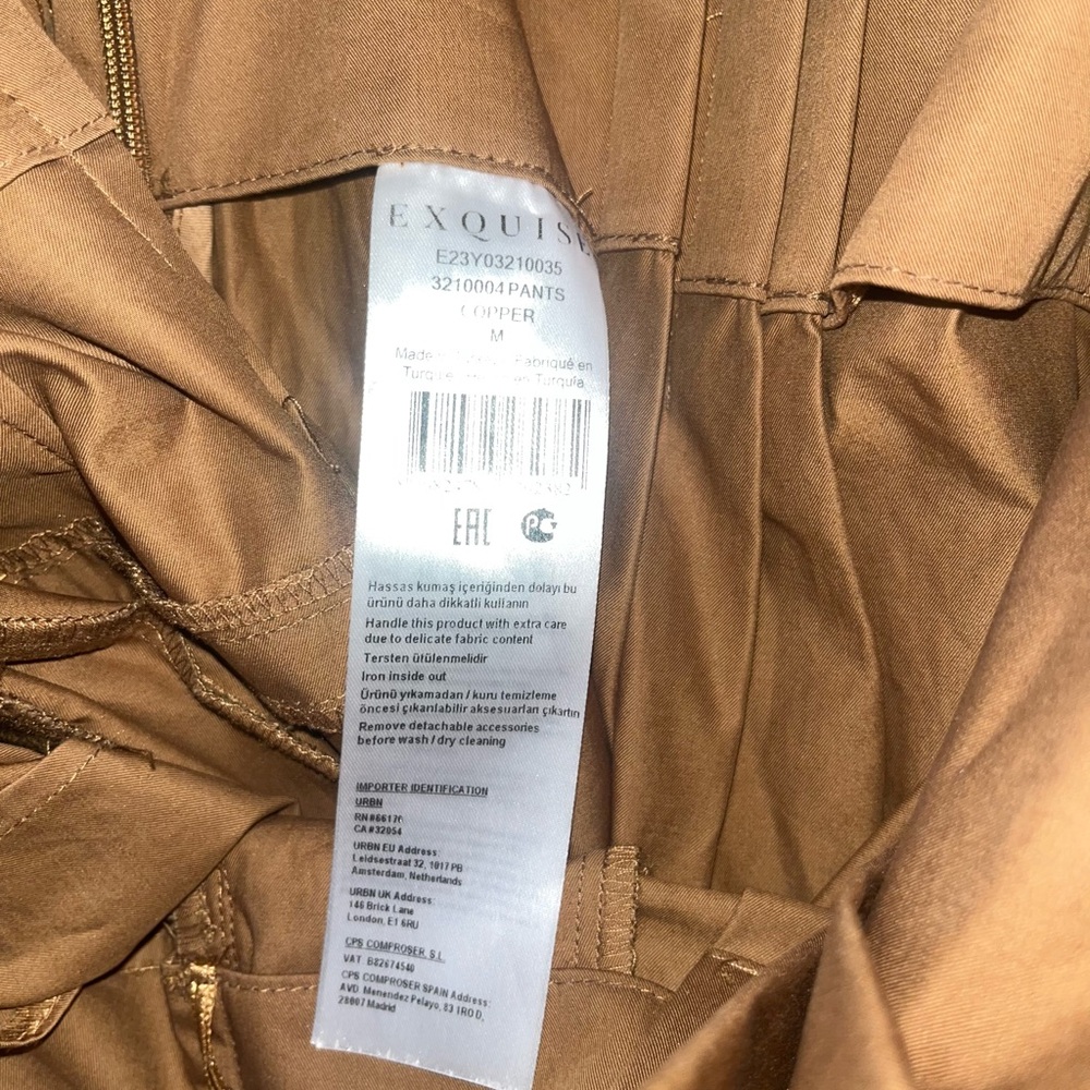 Exquise Pleated Tie-Front Trousers Pants Anthropologie - Picture 6 of 6